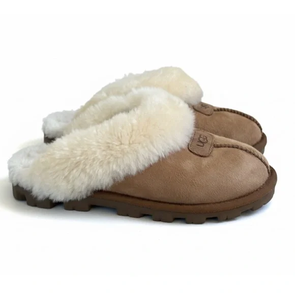 UGG Chestnut “Coquette” Shearling Slipper Size 6 - Picture 3 of 8